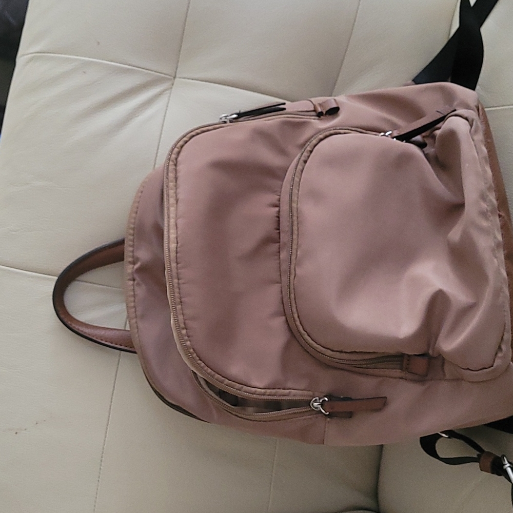 Travel nylon backpack gentle used with a lot storage compartments